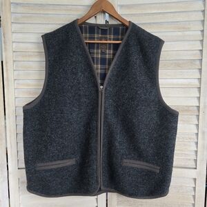 The Territory Ahead  Brown Wool Blend Vest XXL Men's